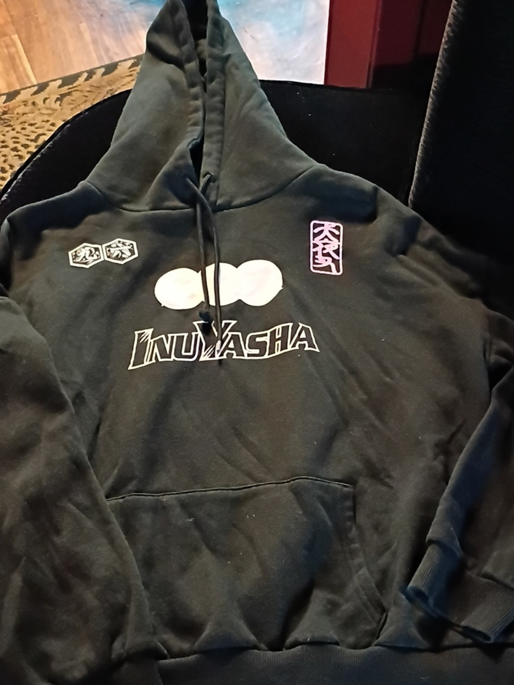 Inuyasha Black Graphic Hoodie